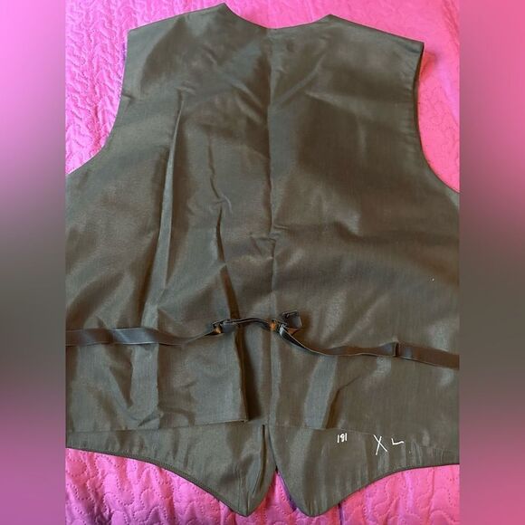 Tux vest - Andrew Fezza - XL - black scale pattern with adjustable backs - Picture 5 of 5